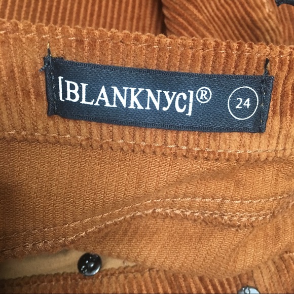 Blank NYC Corduroy A-Line Raw Hem Mini Skirt Size 24 - Picture 11 of 13
